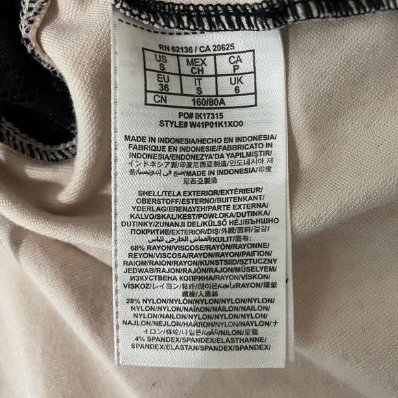 Guess Peplum Sleeveless Top Blouse Size S Mini Polka Dots Pink Black Lac… - Picture 7 of 8